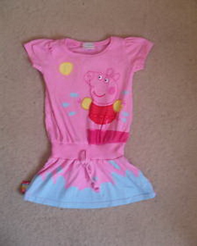 girl tees pink with blue and red yellow color